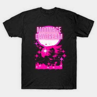 moonage daydream in neon T-Shirt